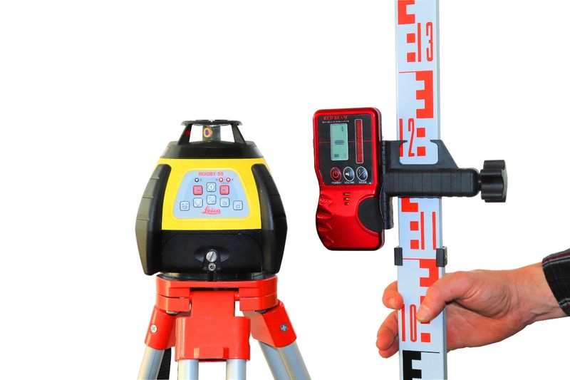 ROTARY LASER UNIVERSAL RECEIVER DETECTOR DUAL DISPLAY TOPCON LEICA CST PLS gallery