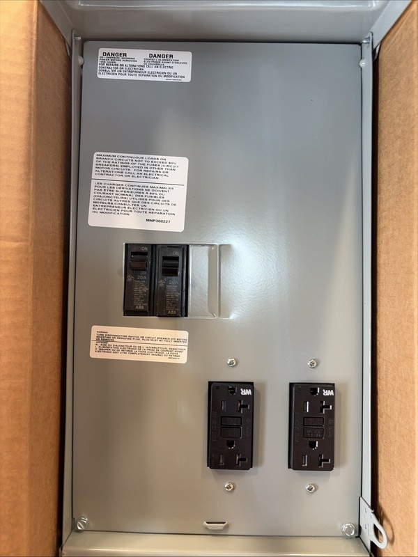 Midwest 100 Amp Outdoor Temporary Power Outlet Metered Underground Feed 120/240V gallery