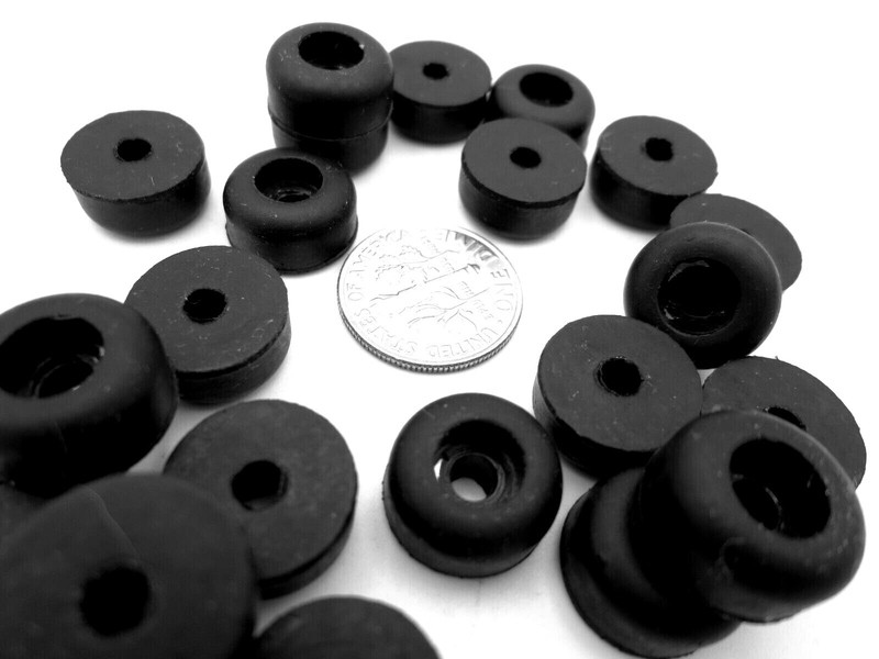 Screw-On Rubber Bumper Pad Foot - 1/8" Screw Hole 1/2" Pad 1/4 Tall - Free Ship! gallery
