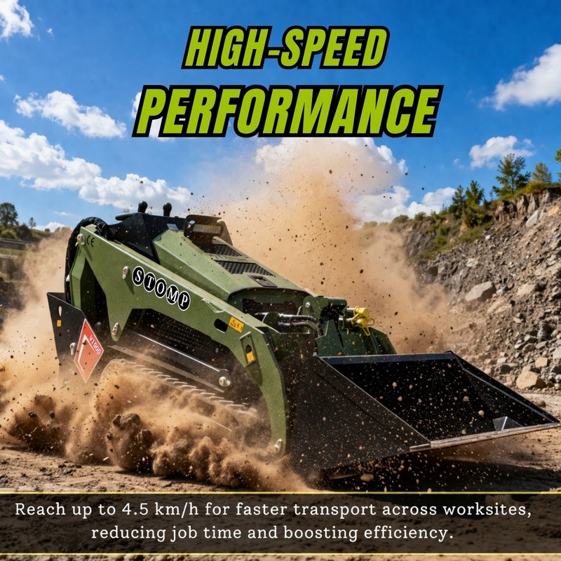 TYPHON STOMP V1000 1.5Ton Skid Steer Loader Kubota D1105 w Grapple and Bucket gallery