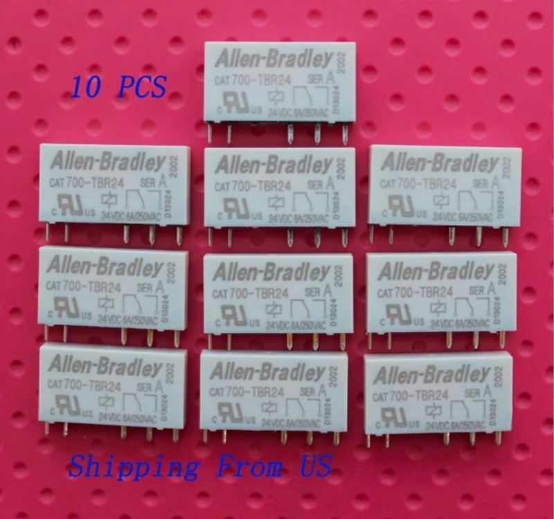 10pcs CAT 700-TBR24 6A 250VAC 24VDC 5Pins For Allen-Bradley CAT700-TBR24 Relay