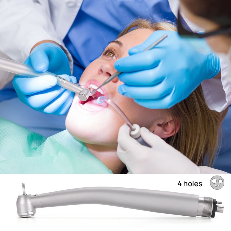 Dental Fiber Optic LED E-generator high speed handpiece Turbine 2Hole/4Hole gallery