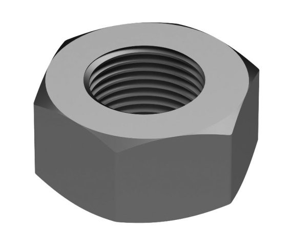 Hex Nuts 1/4-20 x 7/32 in 5 Steel ZC3 (75 Pieces)