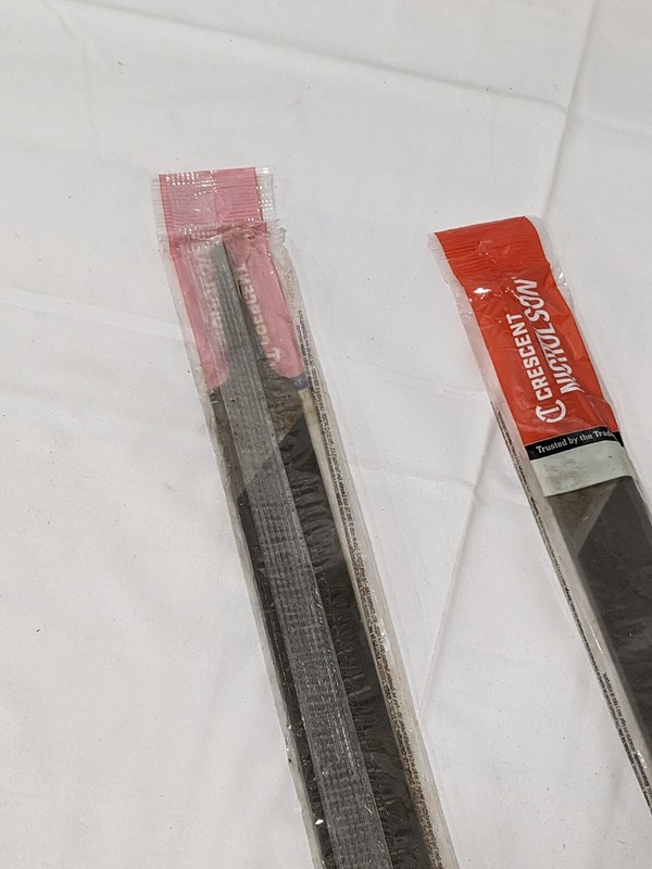 Crescent 12" Flat Fine Cut Long Angle Lathe Hand File Qty 2 07851N gallery