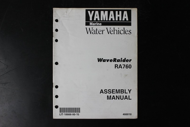 YAMAHA Marine WaveRaider RA760 Water Vehicles Assembly Manual OEM