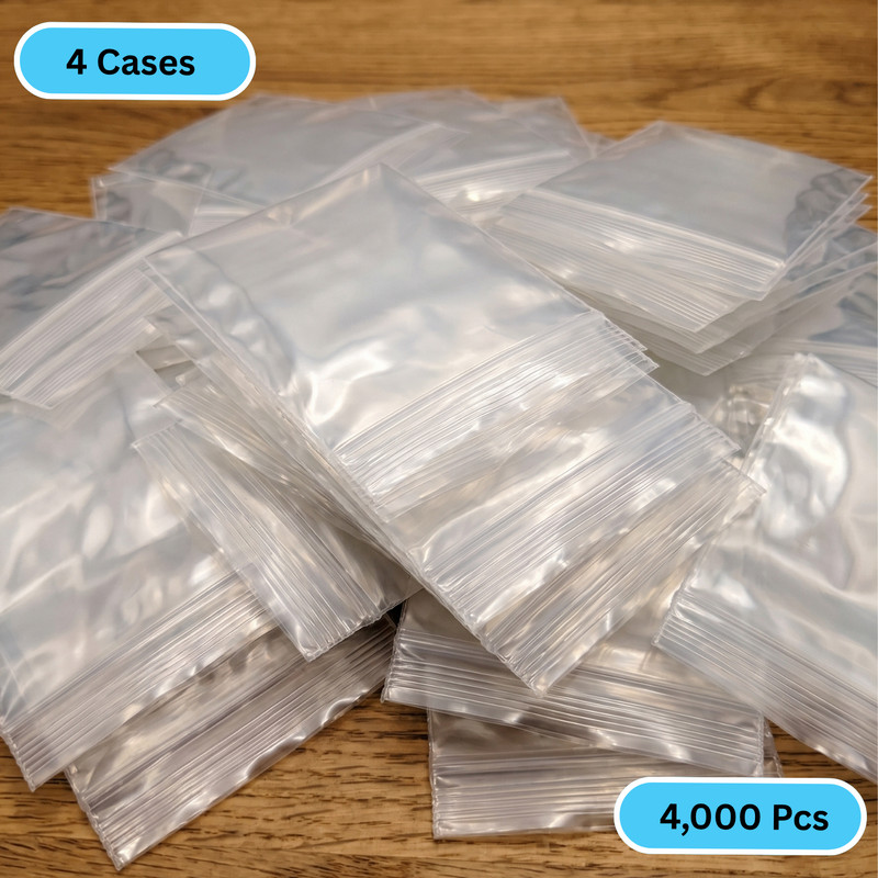 4000 Clear Reclosable Plastic Poly Zipper Bags with Hang Hole 10" x 12" 2 Mil gallery