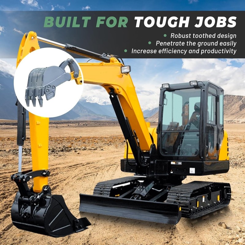 300mm 12inch Narrow Bucket Mini Excavator Attachments For 1-2Tons Small Digger gallery