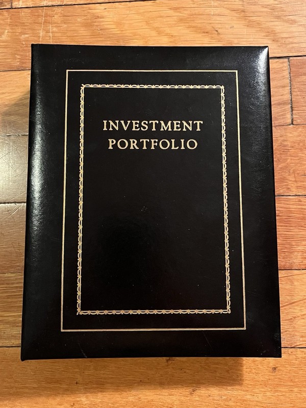 VINTAGE Mi-Reference Investment Portfolio Personal Financial Record Ledger 1967