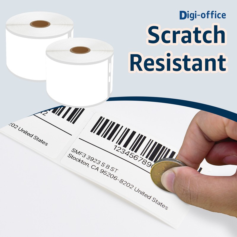 2-5/16" x 4" White Shipping Labels for Dymo 30256 LabelWriters XL/XL+ SE200 gallery