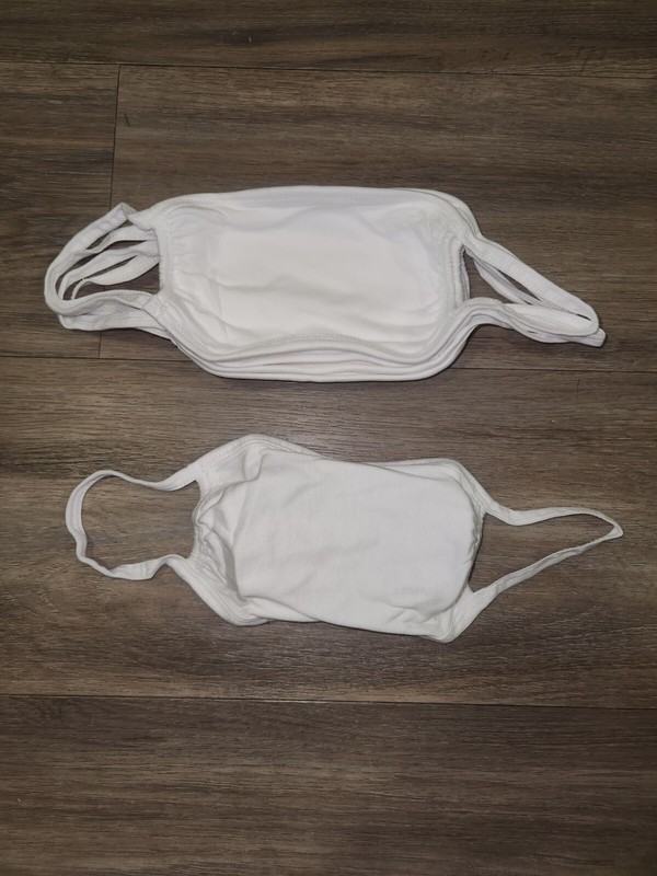 1500 Hanes Brand Inc. Washable White Face Masks gallery