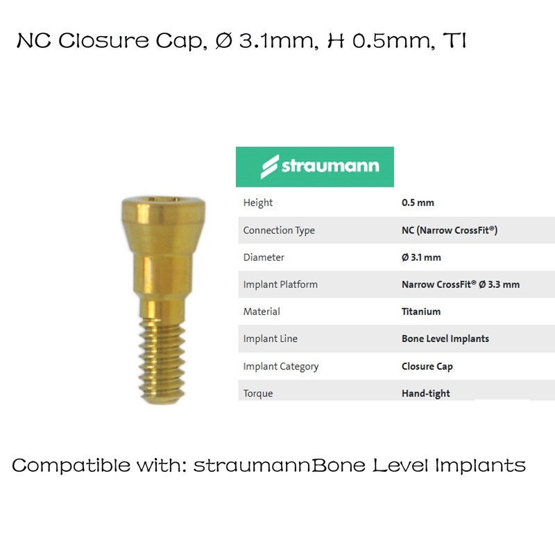 NC Dental Healing Abutment Healing Closure Narrow for Straumann ITI Bone Level gallery