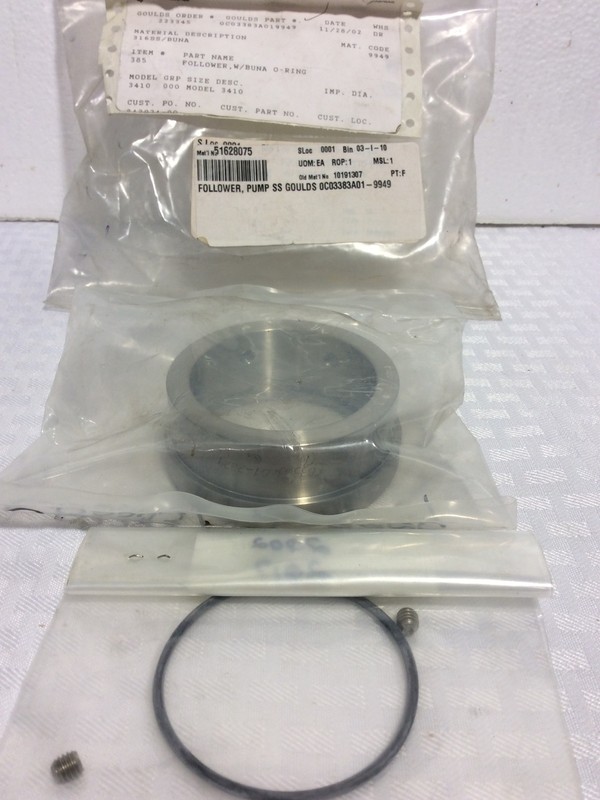 Goulds Pump Follower 0C03383A019949 SS For 3410