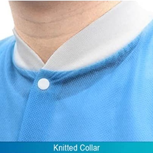 10-100Pcs Disposable Lab Jackets Unisex Hip-Length Lab Coats 45gsm (XL) gallery