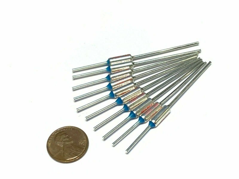 10 Pieces TF 115C 239F Thermal Fuse cutoff ry mini micro metal 10A 250V