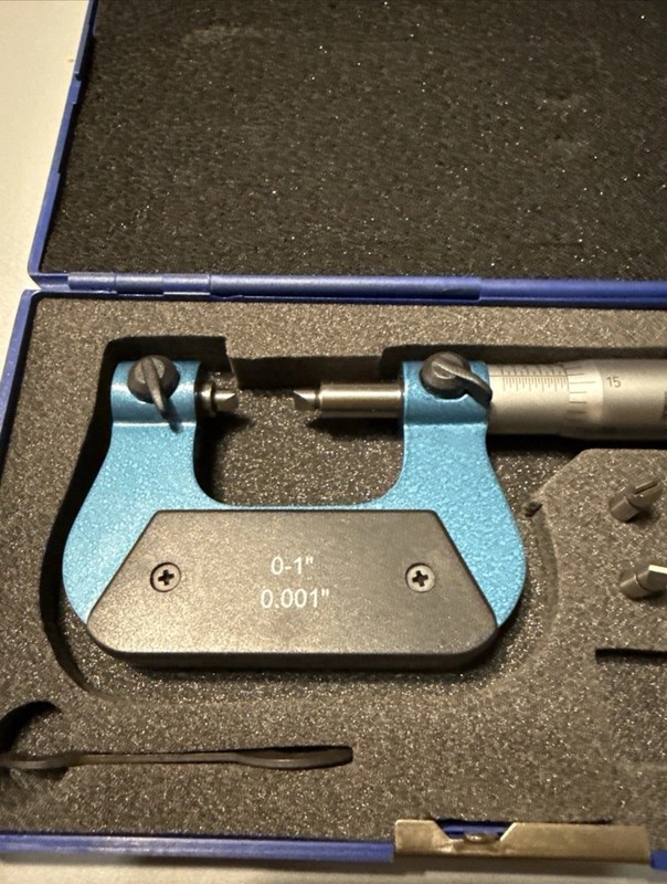 Screw Thread Micrometer 0-1" 0.001" Anvil Sets Included gallery