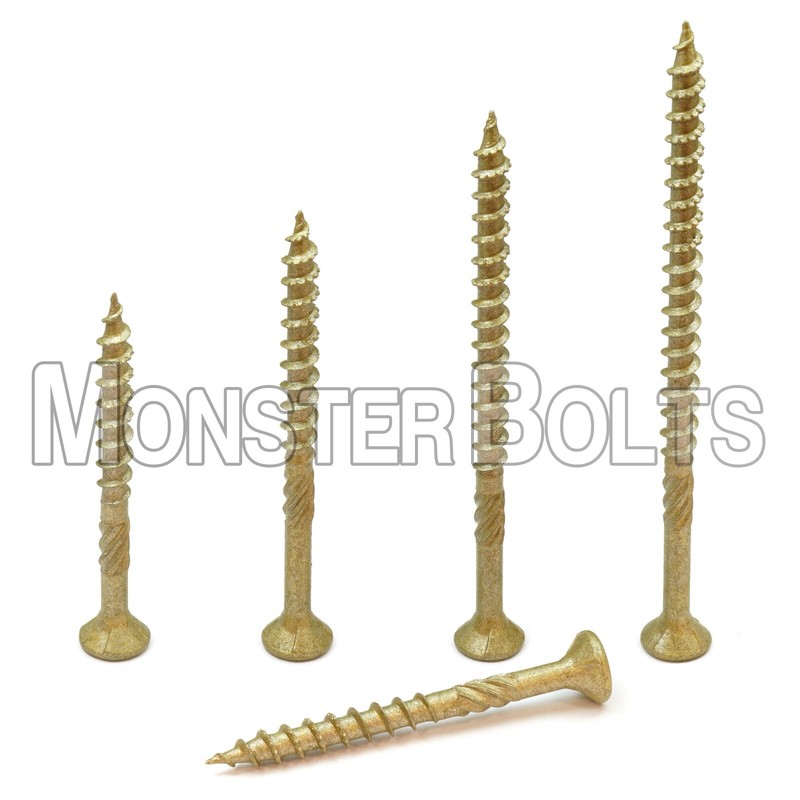 #10 Max Drive 6-Lobe Outdoor Wood Decking / Fencing Screws SKT Coating ACQ gallery