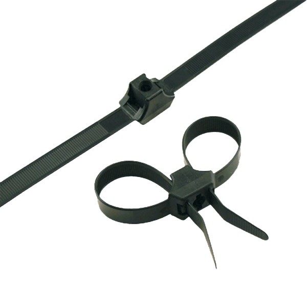 ACT Dual Loop Cable Ties, 13", UV Black, 50/Pkg (AL-13-150-DL-IT-30-L) ACT