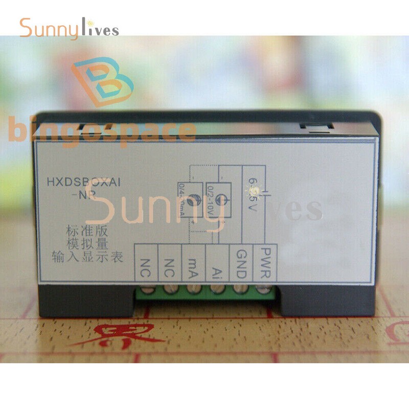 0-10V 0-20mA 2-10V 4-20mA Analog Input Display Meter Digital Display Meter NEW