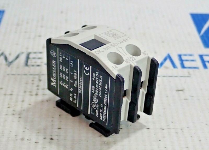 MOELLER DIL M150-XHI11 AUXILIARY CONTACT BLOCK 600VAC 250VDC gallery