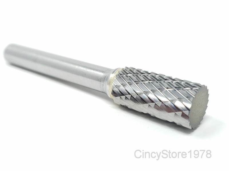 SA3D Cylindrical Tungsten Carbide Burr Bur Cutting Tool Die Grinder Bit 1/4″ NEW