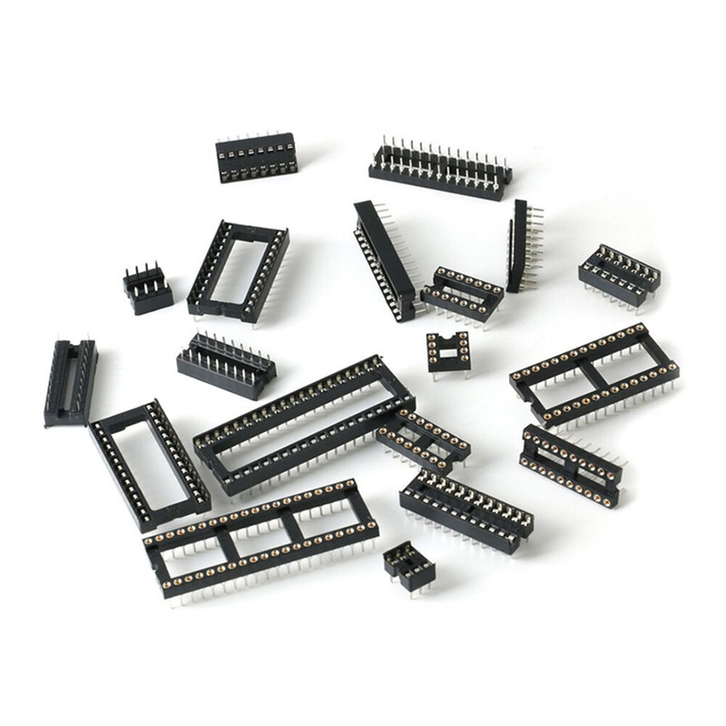 6/8/14/16/18/20/24/28/40 Pin DIL IC Sockets Integrated Circuit Socket DIP Holder gallery