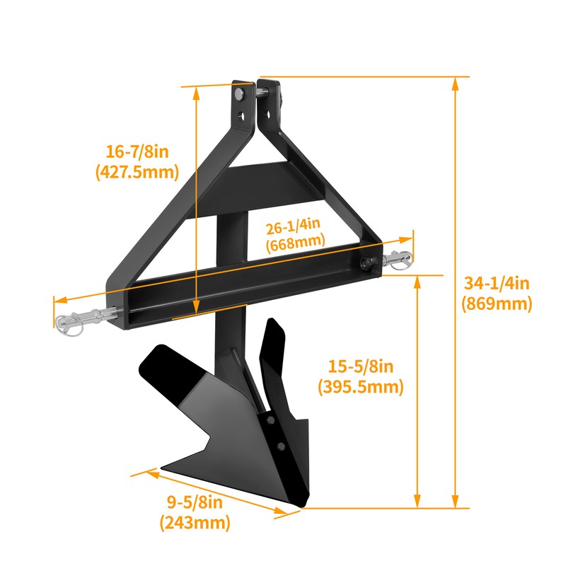 Steel Middle Buster Heavy Duty For Category 1 3 Point Quick Hitch Tractors Plow gallery