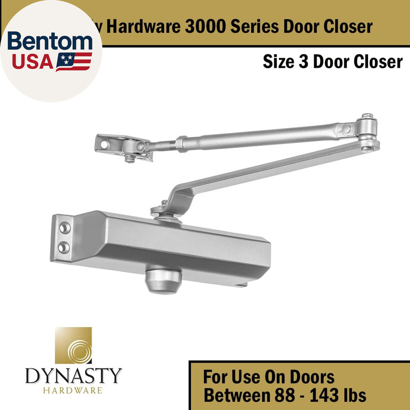 Door Closer, Commercial Hydraulic Closer, Self-Closing, Spring Size 3, Surface M gallery