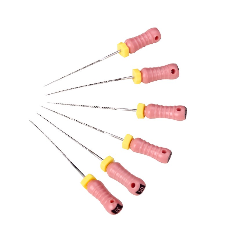 AZDENT Dental Endo Root Canal K-Files Stainless Steel Hand Use 21mm/25 mm Files gallery