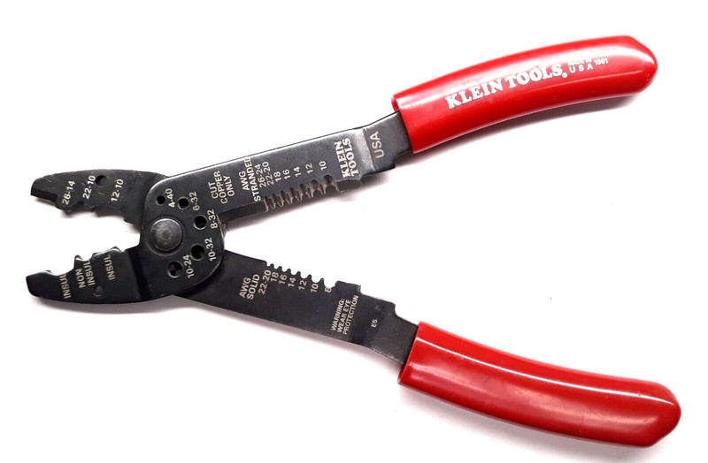 Klein 1001 Multi Tool, Wire Stripper, Wire Cutters, Crimper Tool for 8-22 AWG