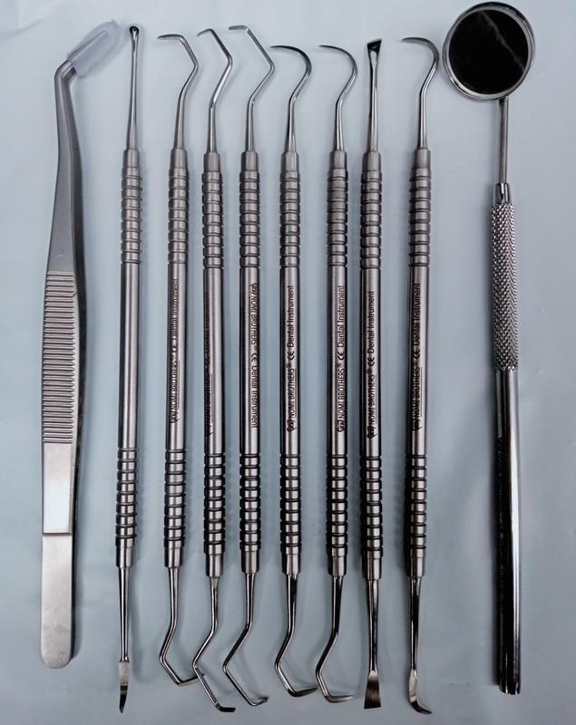 Dental Composite Filling Instruments Composite Carvers Set of 10 Double ended