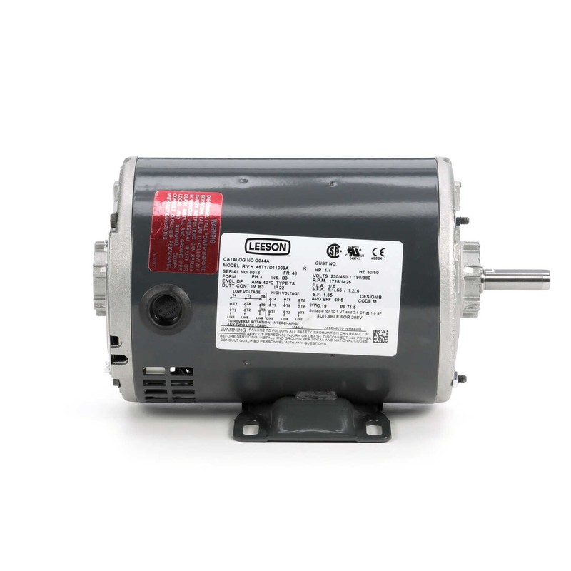 Marathon G044A Motor 1/4 HP 1725 Rpm 3PH 230/460 Volt 48 Frame 048T17D11009 gallery