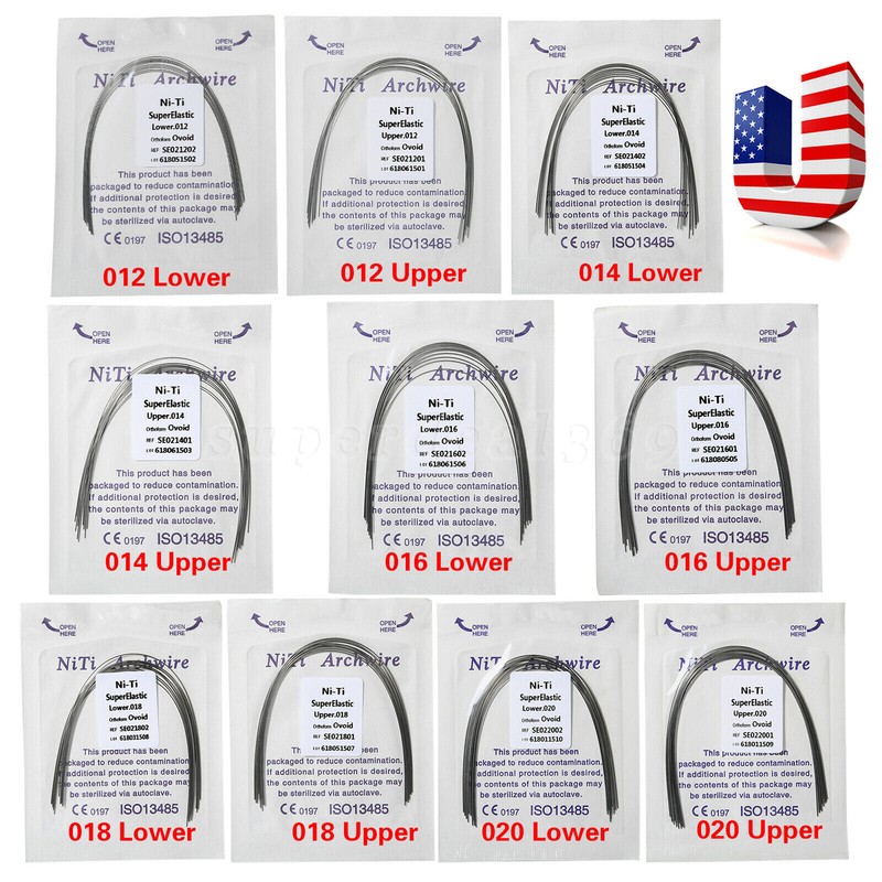 Dental Orthodontic Super Elastic Niti Arch Wire Round Ovoid Form Archwire All gallery