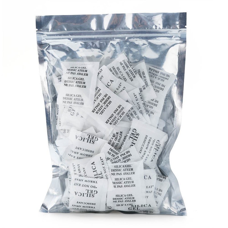 3 Gram 100 Packs Silica Gel Desiccant Safe Moisture Absorber for Storage Drying