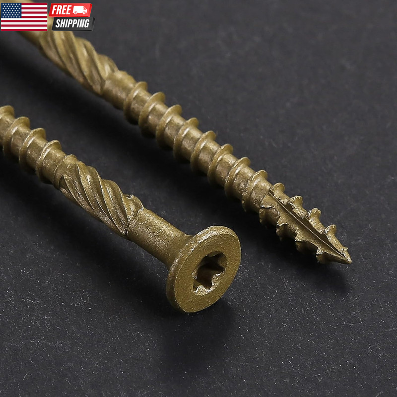 #10 * 3" Deck Screws, (137Pcs) 2 Lbs.Exterior Wood Screws, Rust Resistant Epoxy gallery