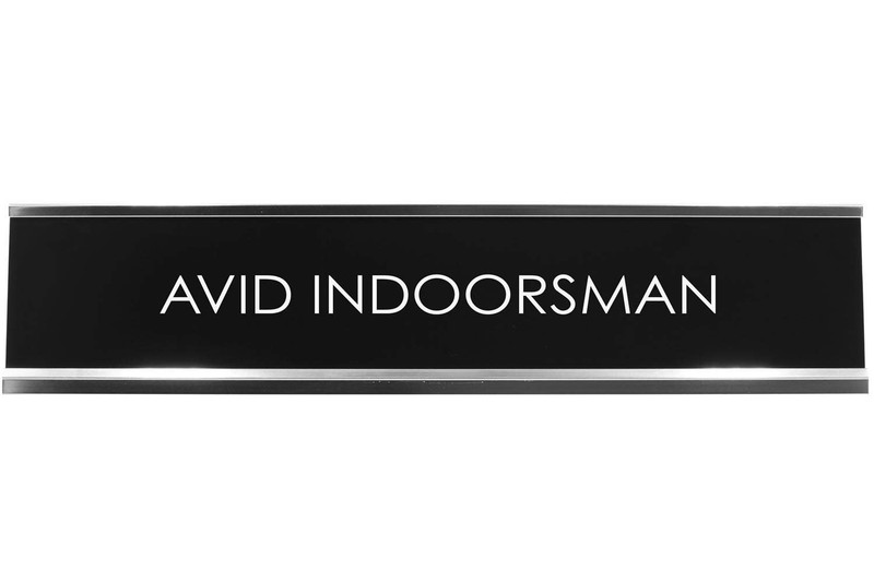 Signs ByLITA AVID INDOORSMAN Novelty Desk Sign
