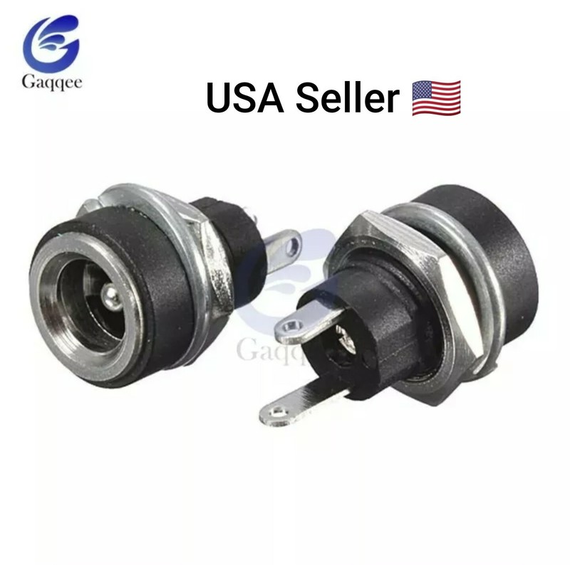 1 Pc 3A 12v For DC Power Supply Jack Socket Female Panel Mount Connector plug