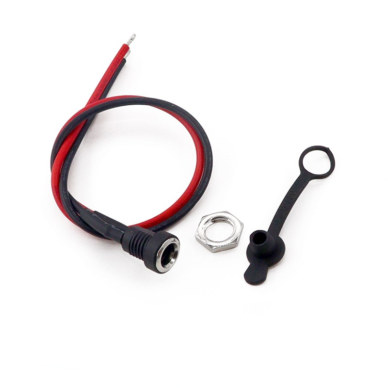 DC Female Panel Mount Power Supply Jack Socket Plugs Connector 5.5mm×(2.1/2.5)mm