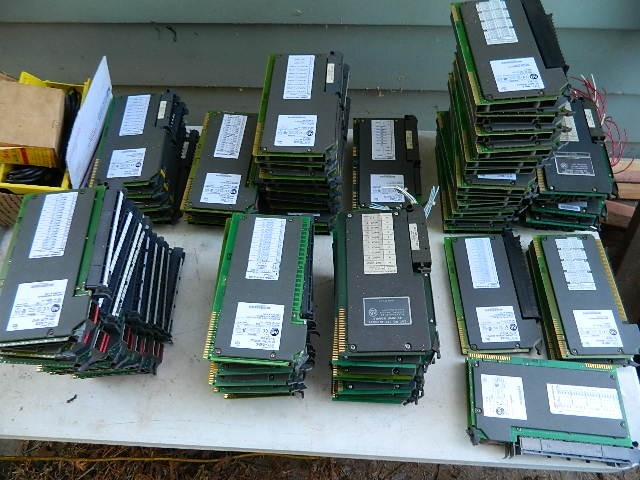 Allen Bradley 1771 Modules All removed from Working Decomishined Machinery 73pcs