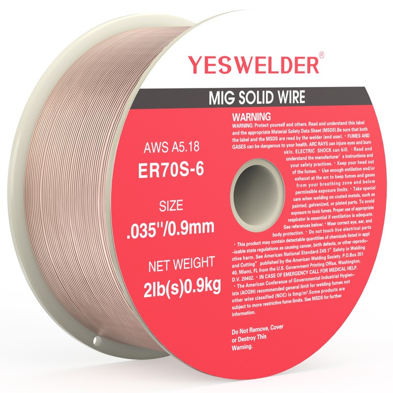 ER70S-6 MIG Wire .023/.030/.035 2LB Carbon Steel Solid Spool Welding gallery
