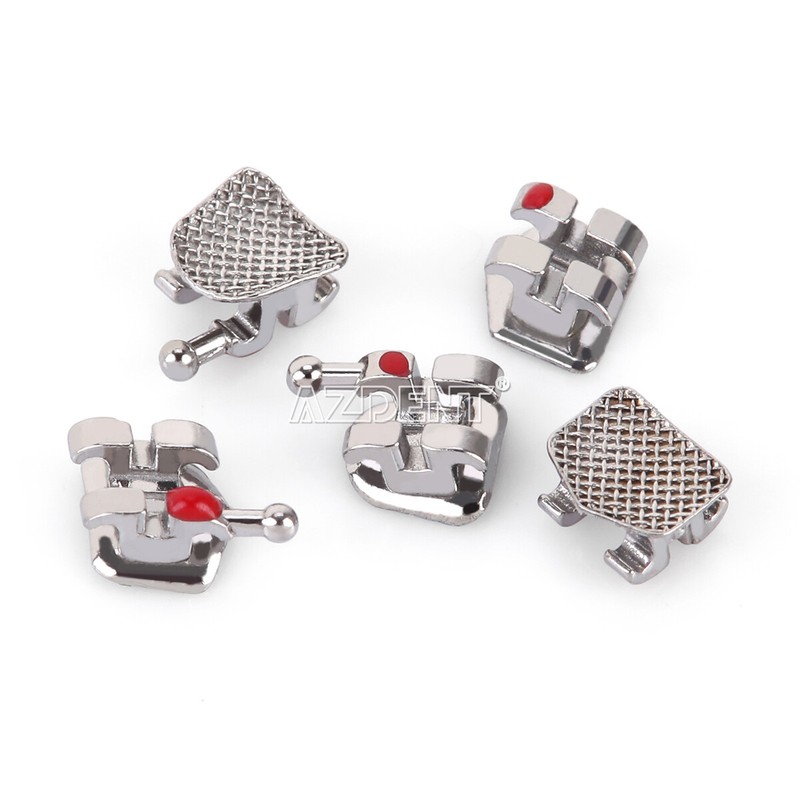 10 Kits AZDENT Dental Orthodontic Metal Brackets Braces Roth.022 Hooks 3-4-5 gallery