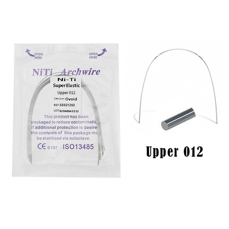 100 packs Dental Super Elastic Niti Arch Wire Round Ovoid Form Bracket Braces