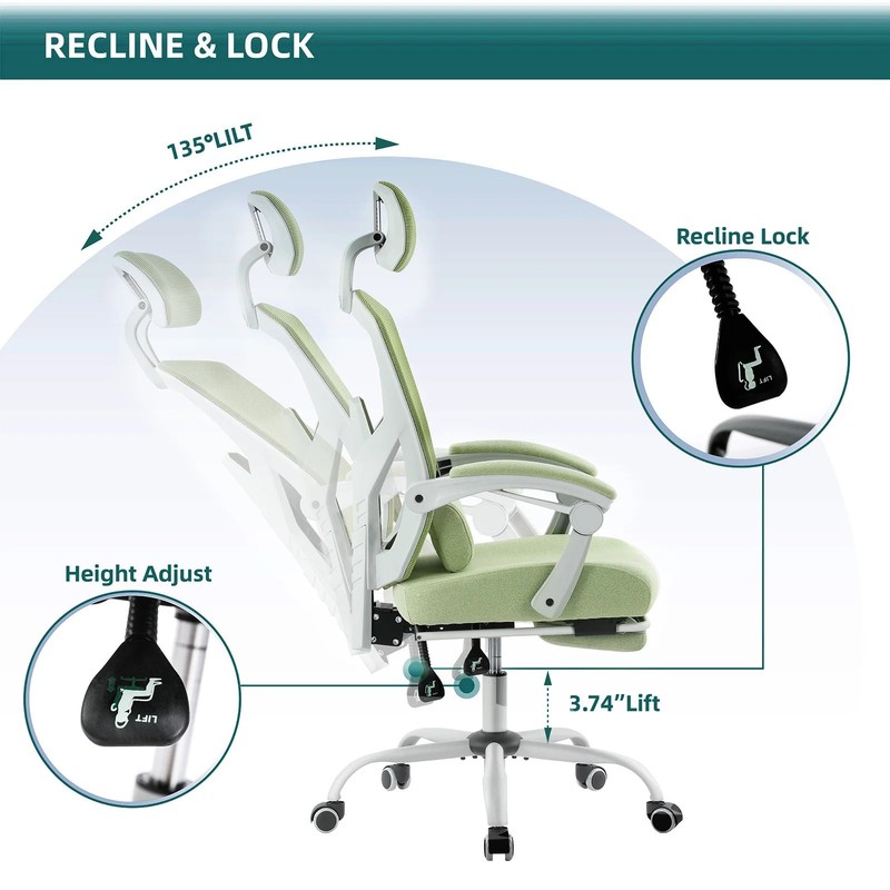 JHK FlexRock Pro – Ergonomic High-Back Mesh Gaming Chair 🎮🪑 gallery