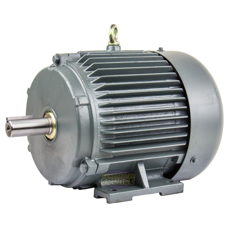3 HP 3 Phase Electric Motor 1800 RPM 182T Frame TEFC 230/460V Premium Efficiency gallery
