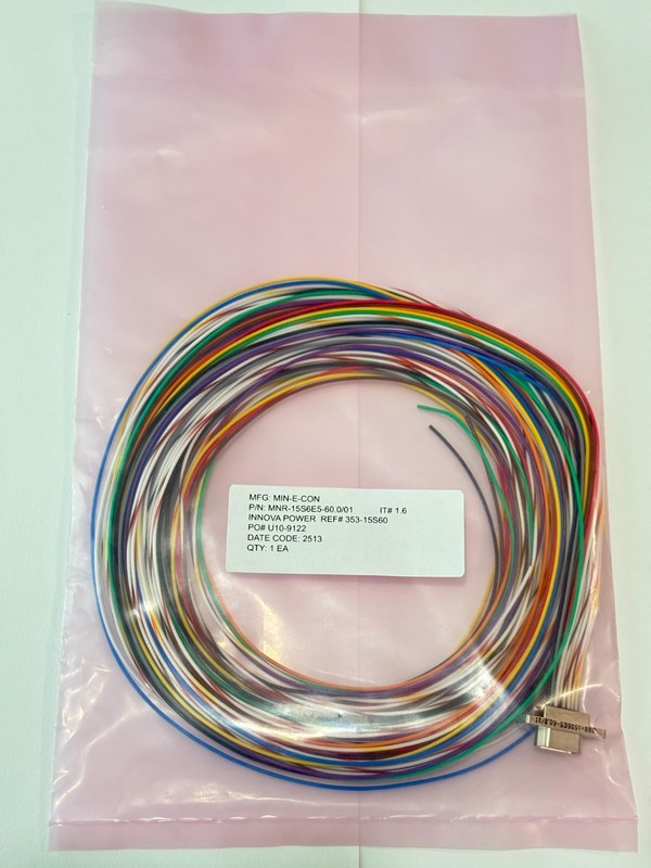 New Min-E-Con MNR-15S6E5 M Series 15 Socket Contacts 7 Strand 60″ MIL-DTL-83513