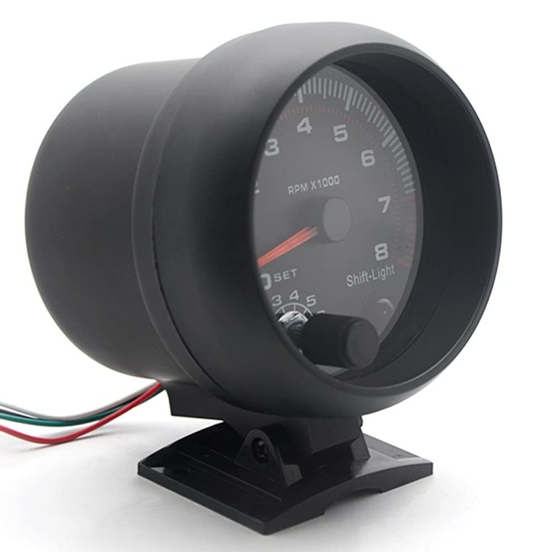 Tachometer Gauge,3.75" 12V Automotive Tachometers 0-8000 RPM,RPM Tachometer f... gallery