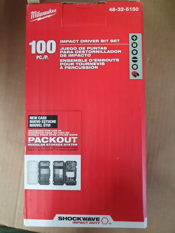 Milwaukee Shockwave Impact Duty Driver Bit Set 100Pc 48-32-5150