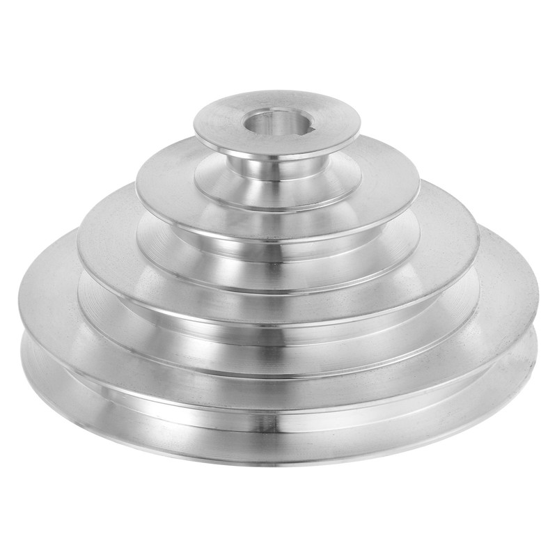 Aluminum A-Type 4 Step Pulley Wheel 16mm Bore 41-130mm Outer Dia for 12.7mm Belt