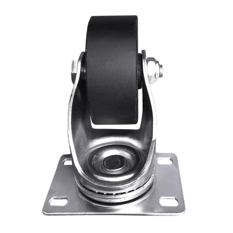 2/4/8pcs Swivel Casters 3"&3.5" Heavy Duty Steel Cast Iron Plate Casters Wheels gallery