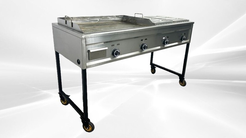 NEW 65" Taco Cart Griddle Warmer Fryer Stainless Steel Propane LP BBQ gallery