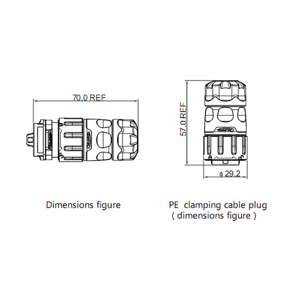 7 Pin Power Signal Connector Male Plug & Female Socket Outdoor Waterproof IP67 gallery